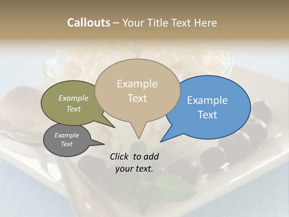 Milk Spoon Healthy PowerPoint Template