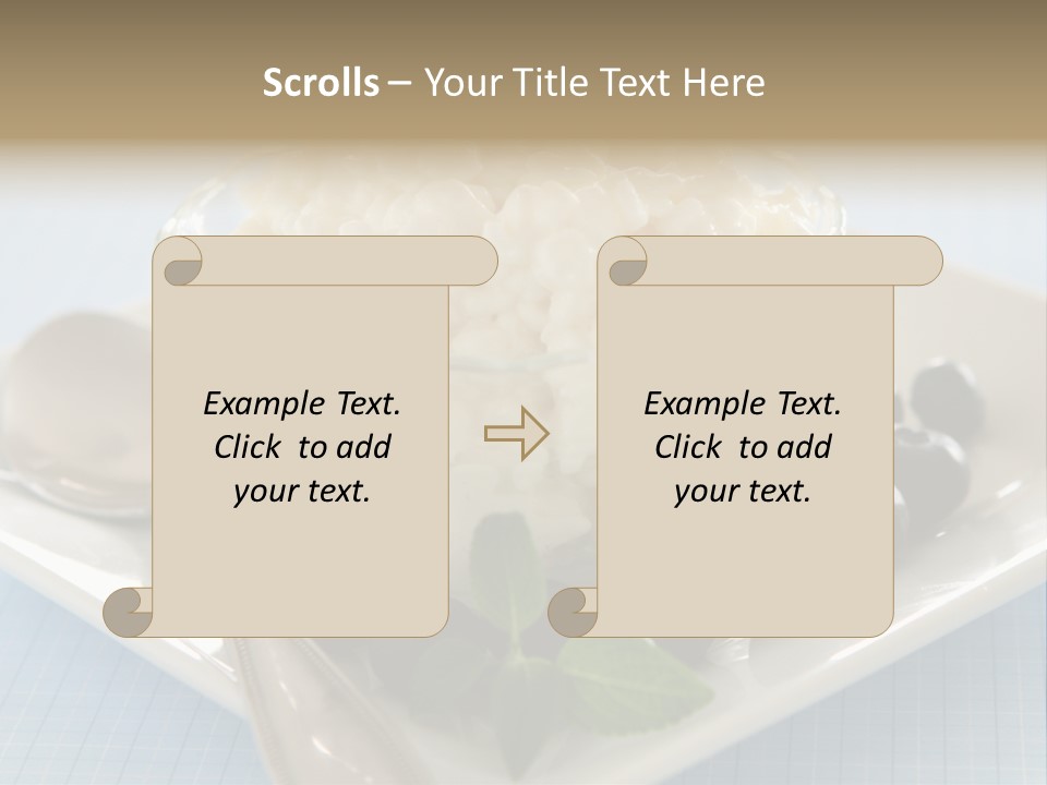 Milk Spoon Healthy PowerPoint Template