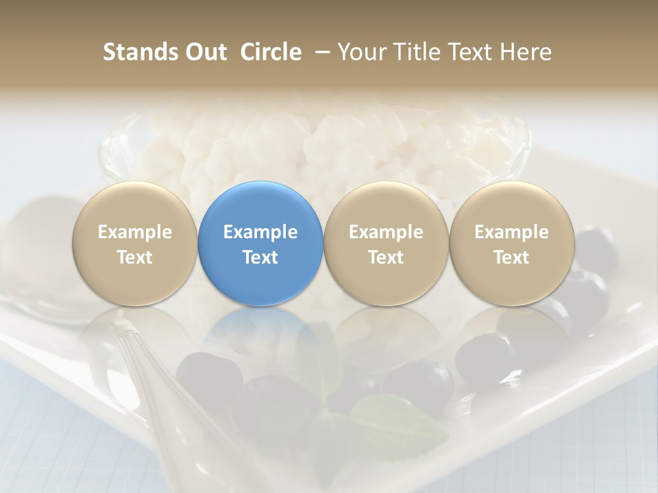 Milk Spoon Healthy PowerPoint Template