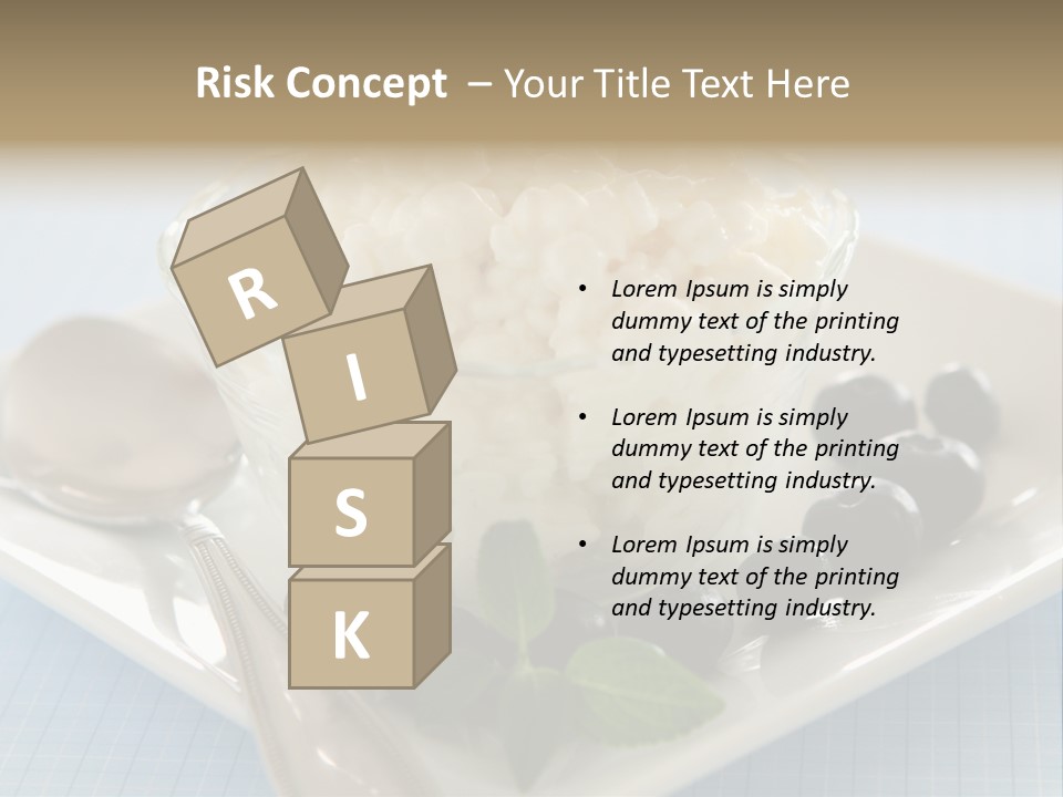 Milk Spoon Healthy PowerPoint Template