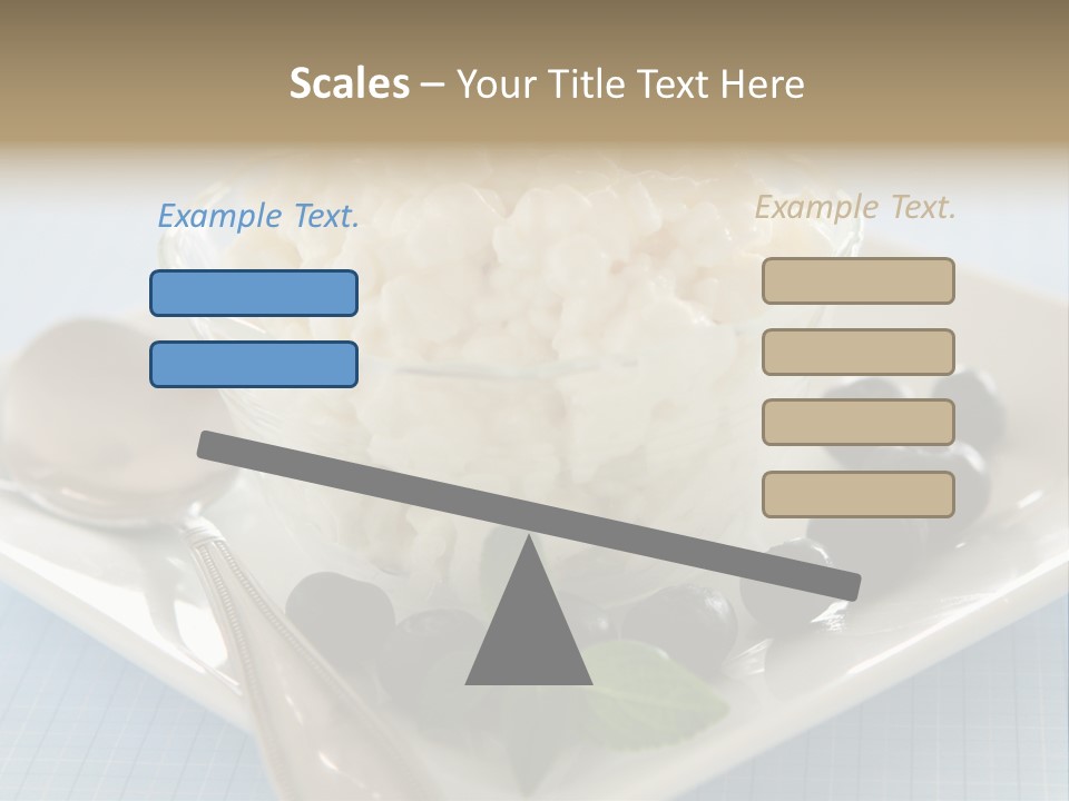 Milk Spoon Healthy PowerPoint Template