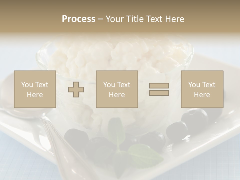 Milk Spoon Healthy PowerPoint Template