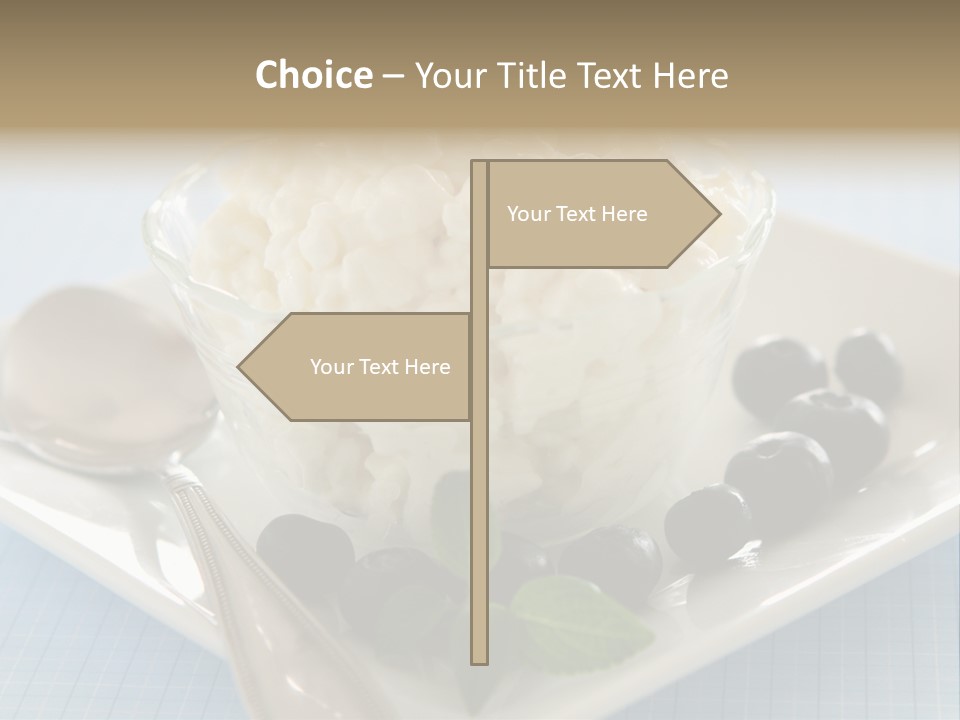 Milk Spoon Healthy PowerPoint Template