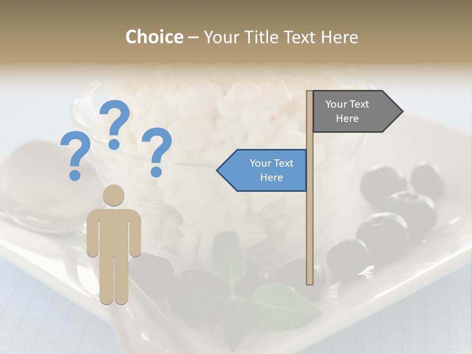 Milk Spoon Healthy PowerPoint Template