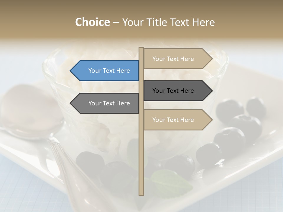Milk Spoon Healthy PowerPoint Template