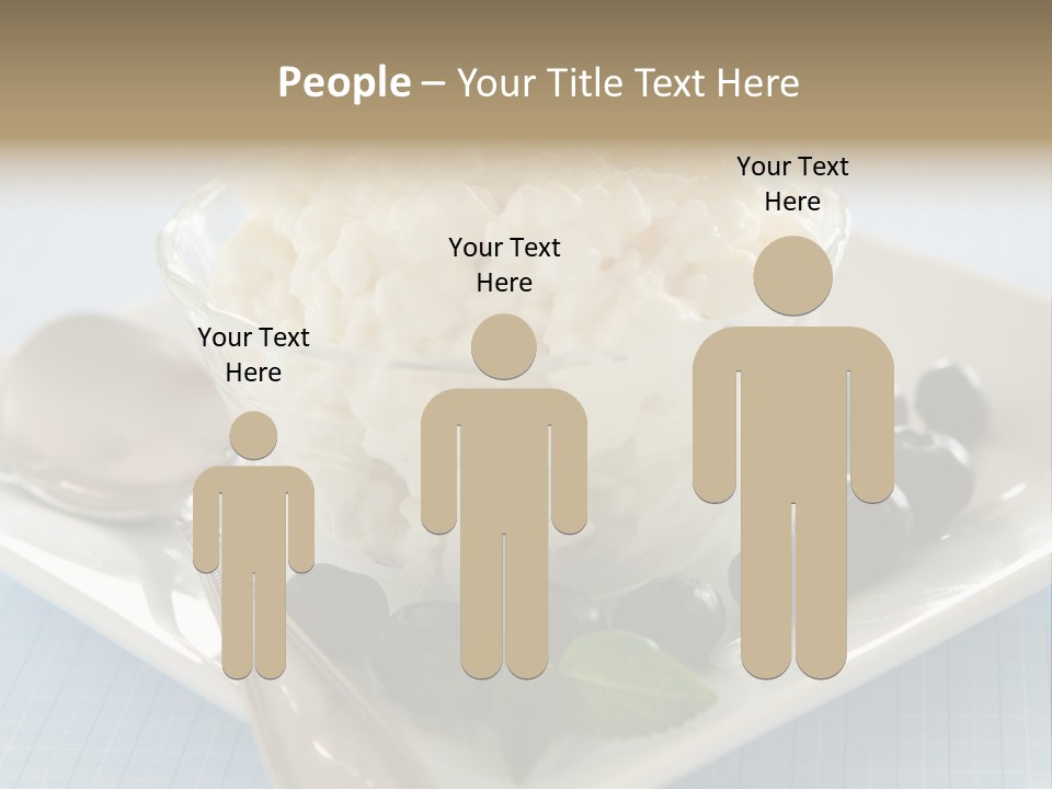 Milk Spoon Healthy PowerPoint Template