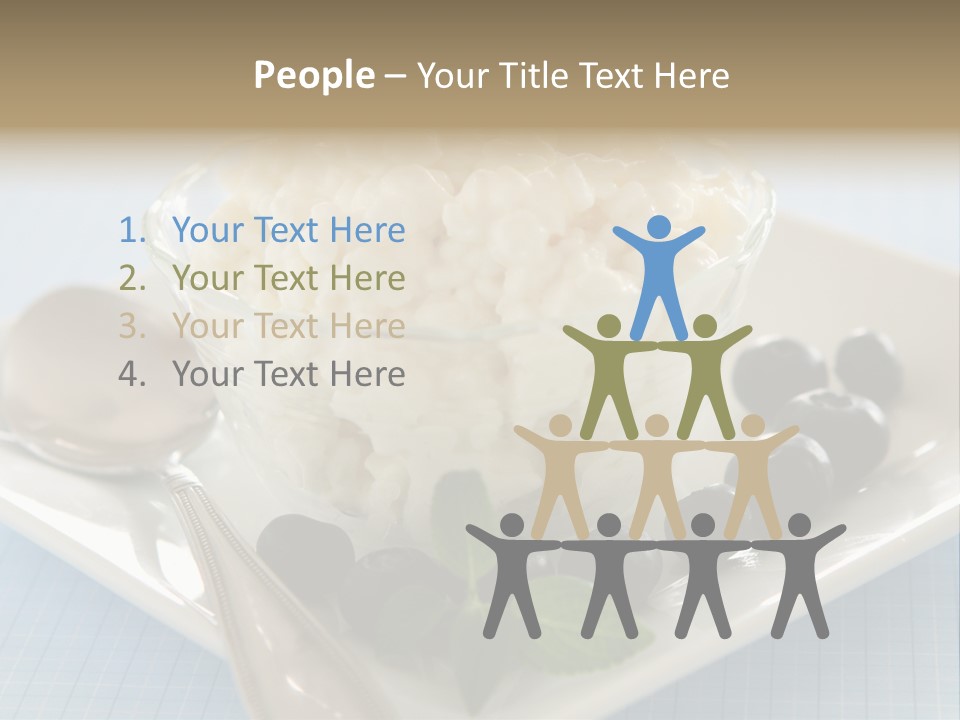 Milk Spoon Healthy PowerPoint Template