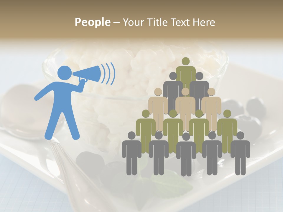 Milk Spoon Healthy PowerPoint Template