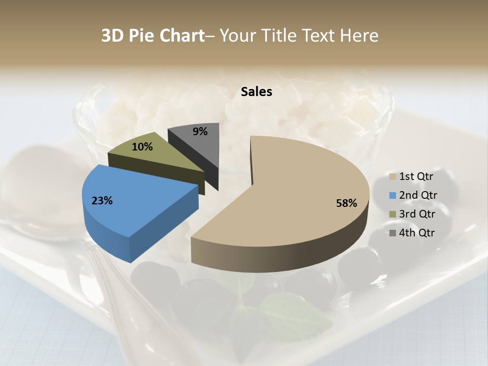 Milk Spoon Healthy PowerPoint Template