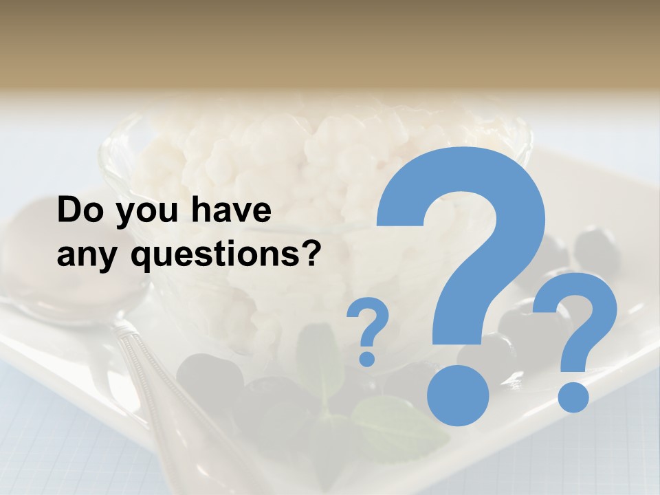 Milk Spoon Healthy PowerPoint Template