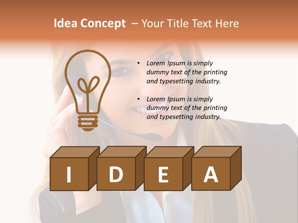 Assistant Beautiful Work PowerPoint Template