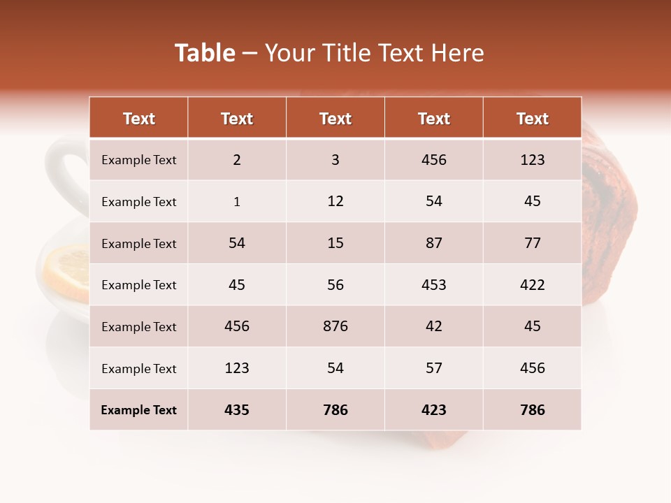 Calorie Piece Good PowerPoint Template