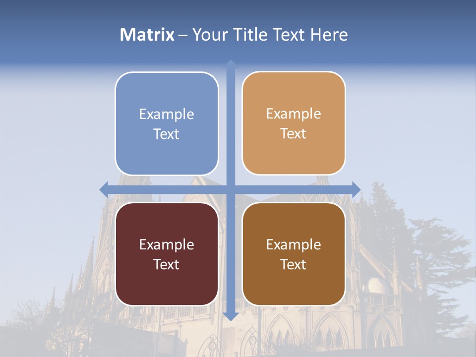 Green Gothic Landscape PowerPoint Template