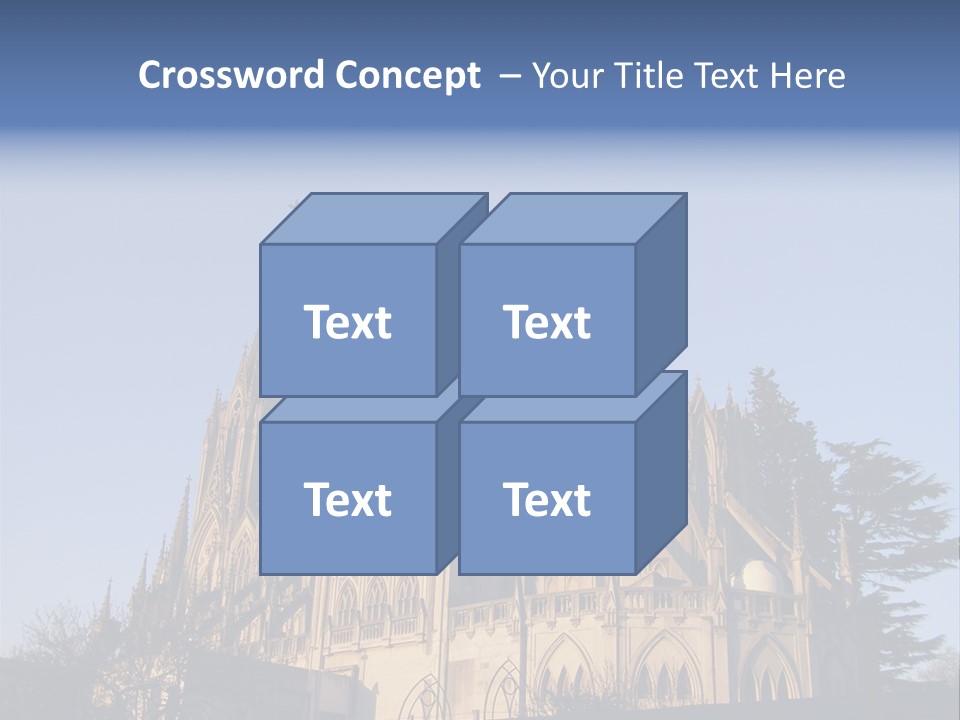 Green Gothic Landscape PowerPoint Template