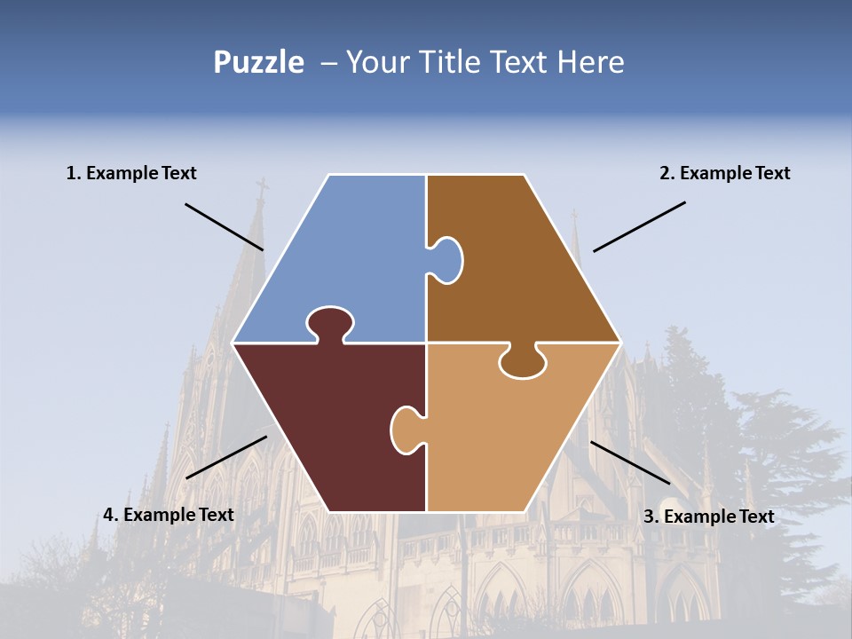 Green Gothic Landscape PowerPoint Template