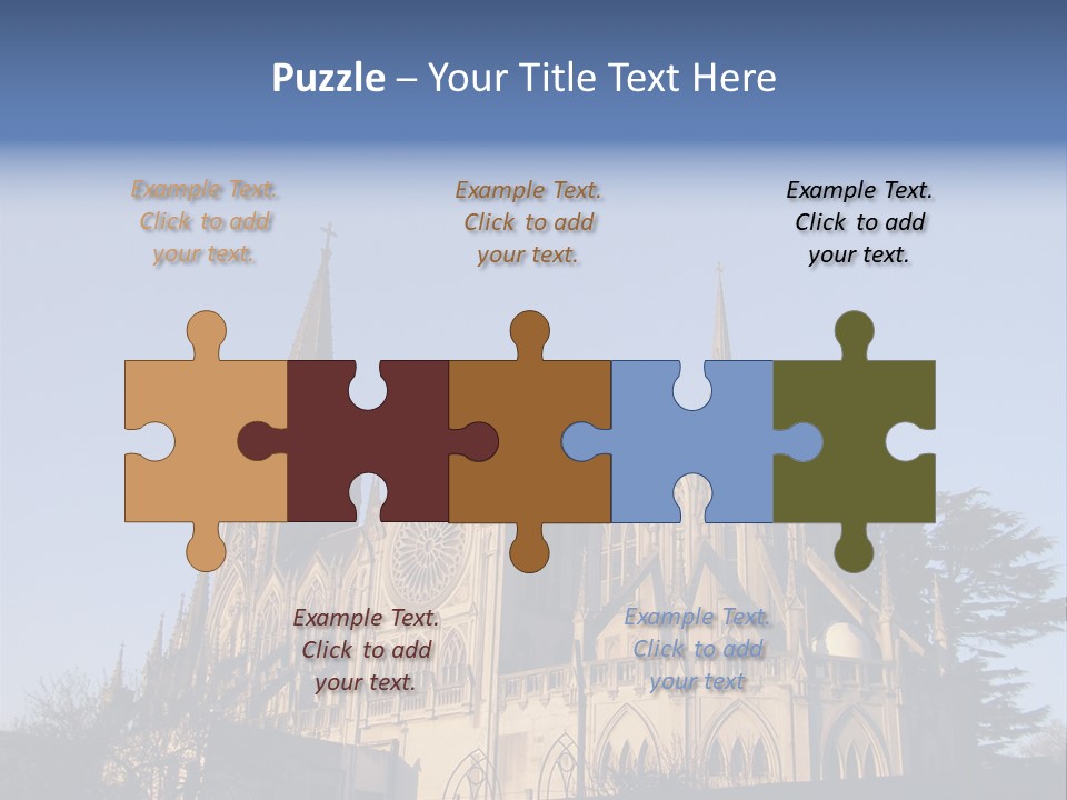 Green Gothic Landscape PowerPoint Template