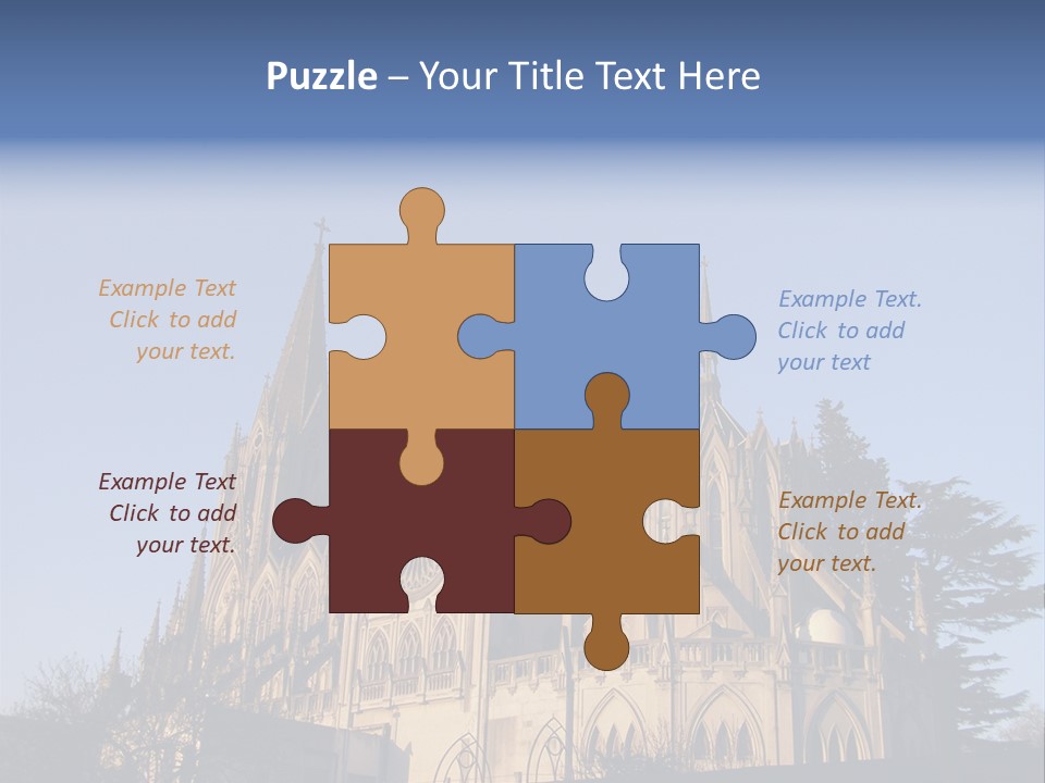 Green Gothic Landscape PowerPoint Template