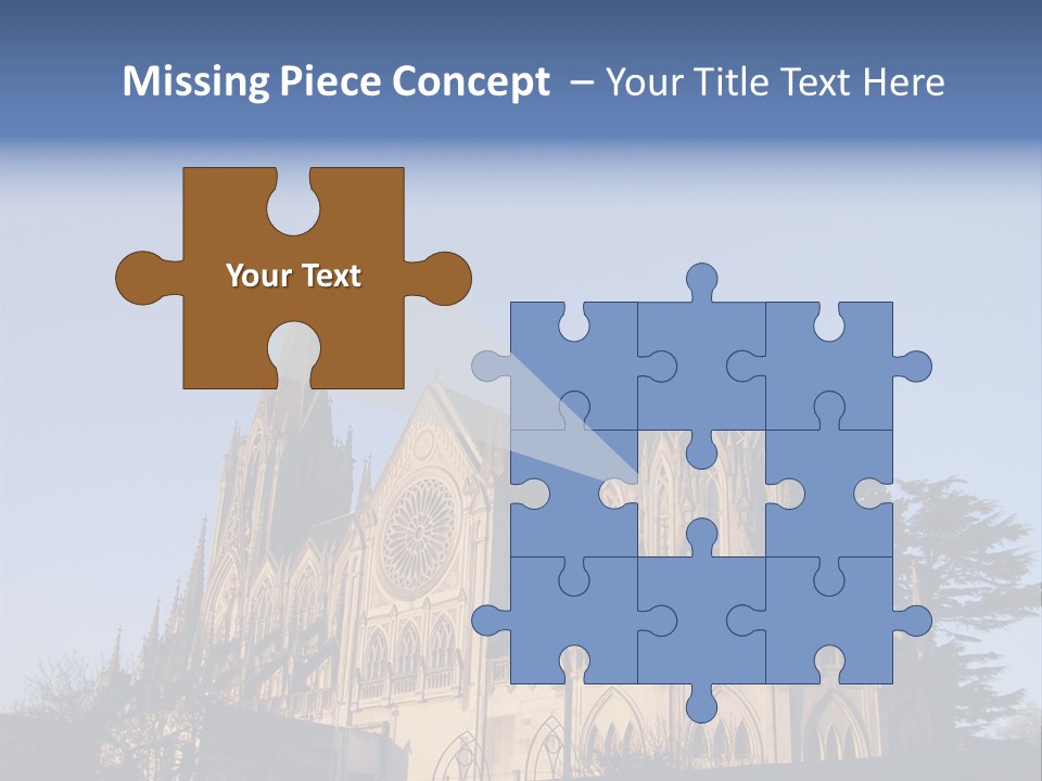 Green Gothic Landscape PowerPoint Template