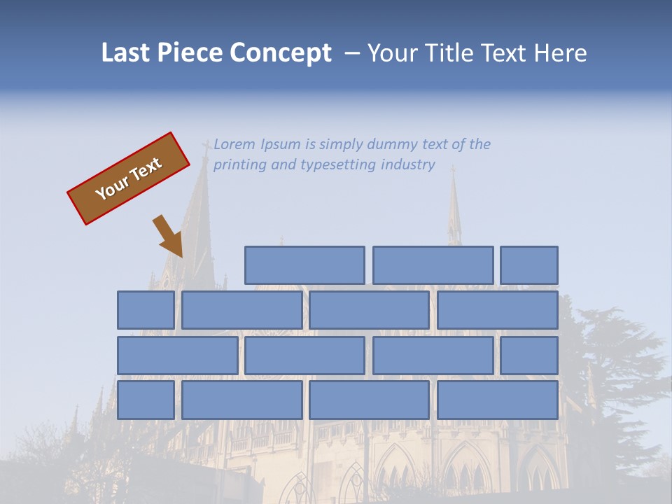 Green Gothic Landscape PowerPoint Template