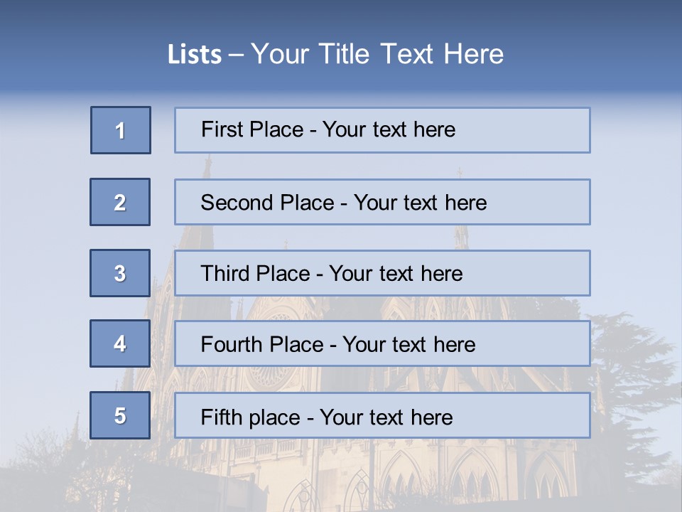 Green Gothic Landscape PowerPoint Template
