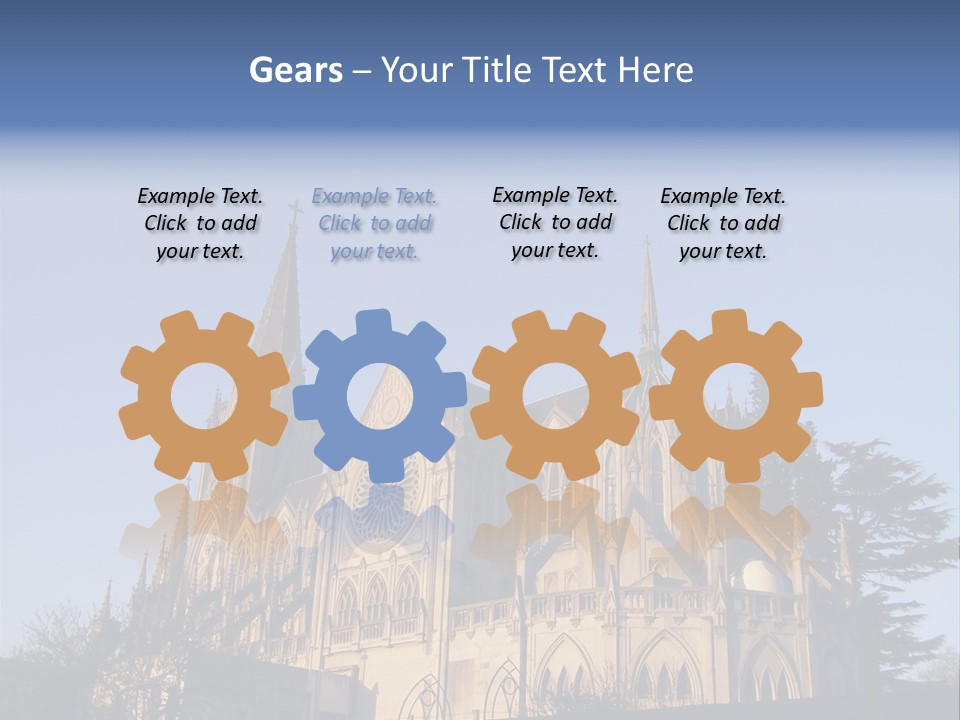 Green Gothic Landscape PowerPoint Template