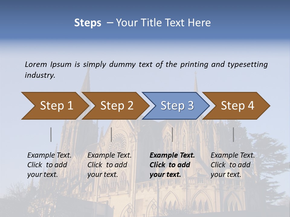 Green Gothic Landscape PowerPoint Template