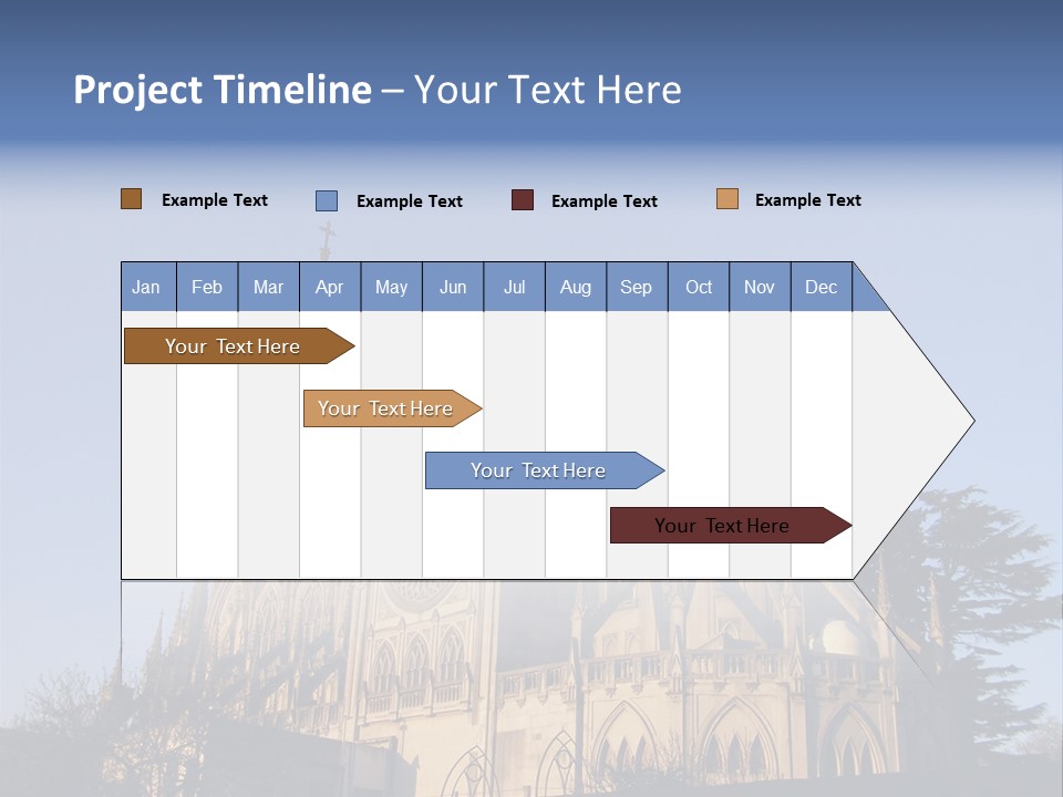 Green Gothic Landscape PowerPoint Template
