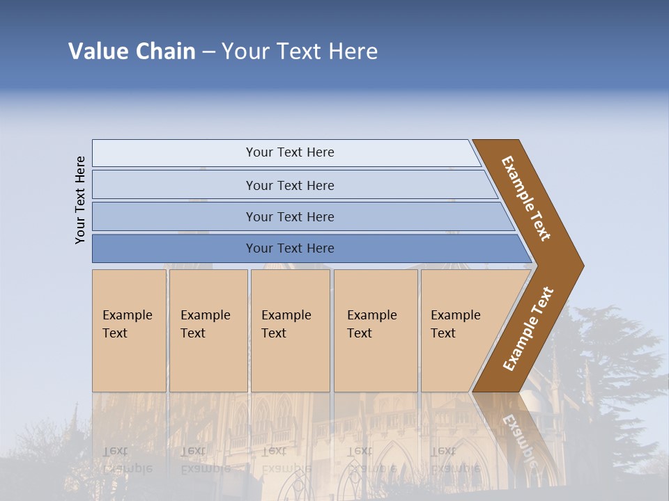 Green Gothic Landscape PowerPoint Template