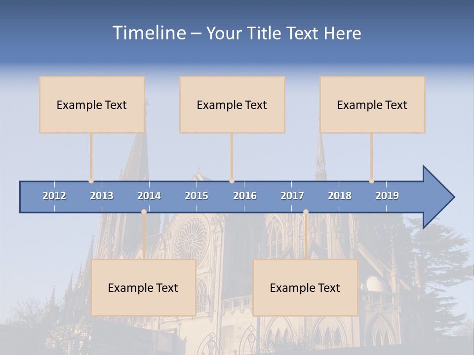 Green Gothic Landscape PowerPoint Template