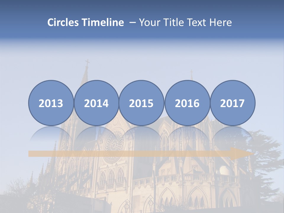 Green Gothic Landscape PowerPoint Template