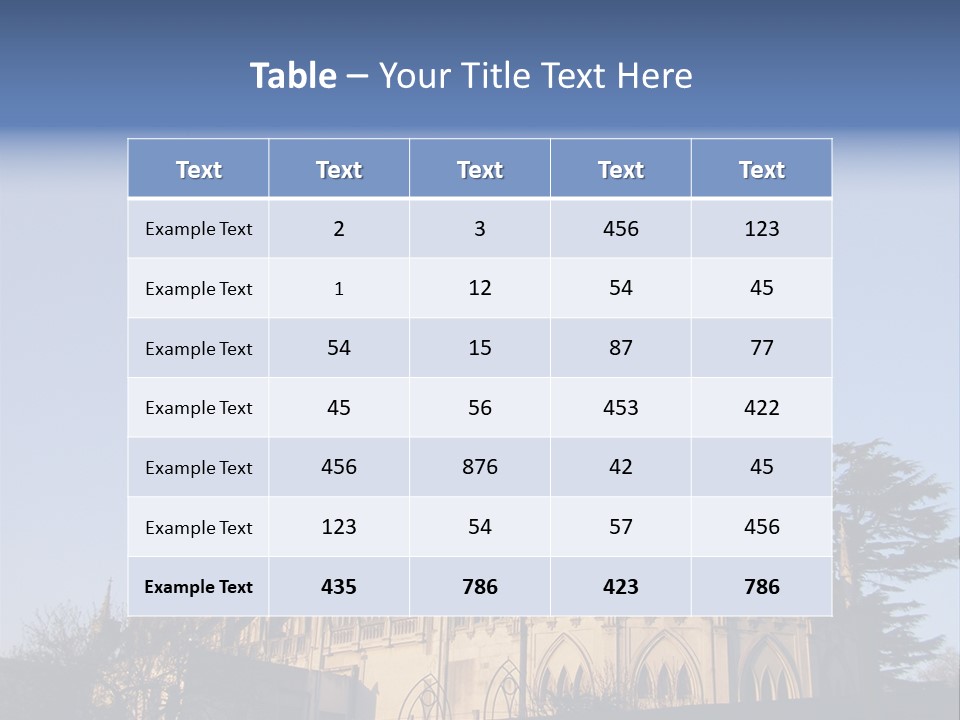 Green Gothic Landscape PowerPoint Template