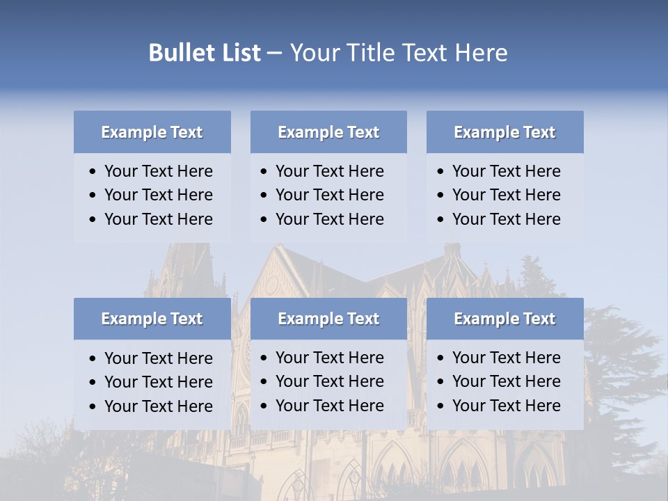 Green Gothic Landscape PowerPoint Template