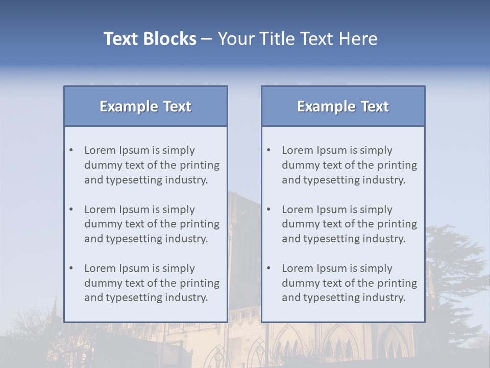 Green Gothic Landscape PowerPoint Template