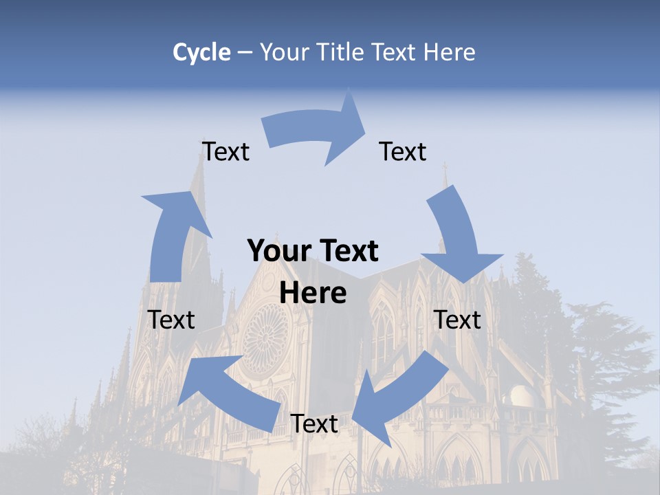 Green Gothic Landscape PowerPoint Template
