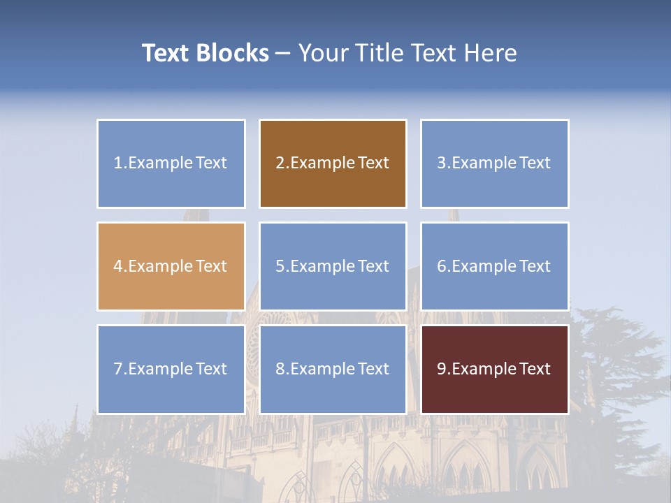 Green Gothic Landscape PowerPoint Template