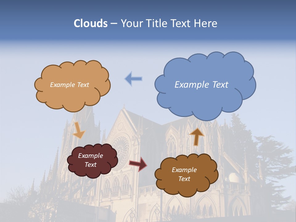 Green Gothic Landscape PowerPoint Template