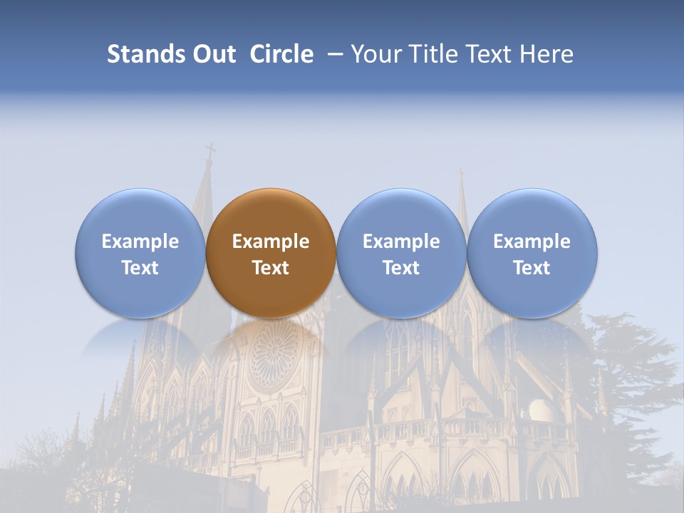 Green Gothic Landscape PowerPoint Template