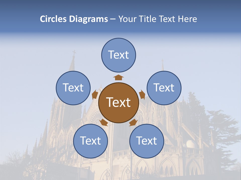 Green Gothic Landscape PowerPoint Template