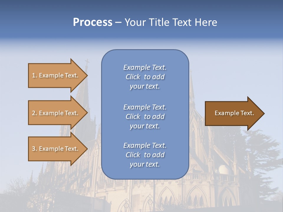 Green Gothic Landscape PowerPoint Template