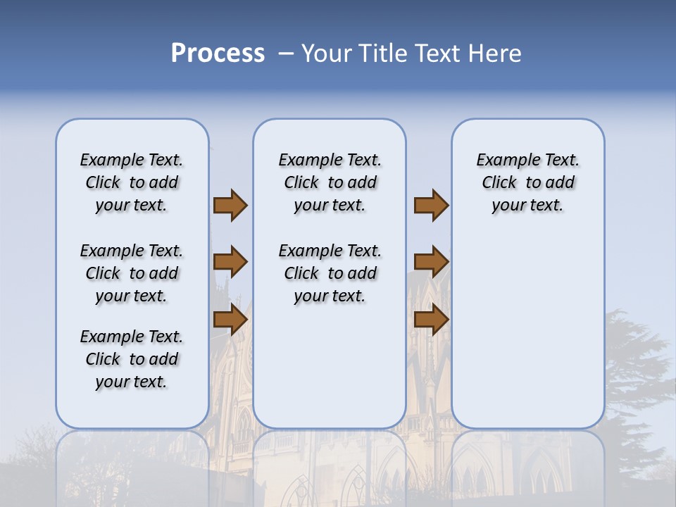 Green Gothic Landscape PowerPoint Template