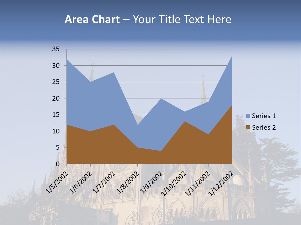 Green Gothic Landscape PowerPoint Template