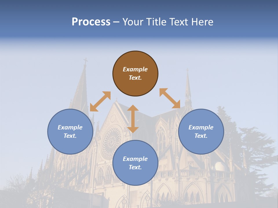 Green Gothic Landscape PowerPoint Template