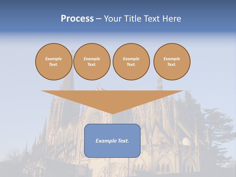 Green Gothic Landscape PowerPoint Template