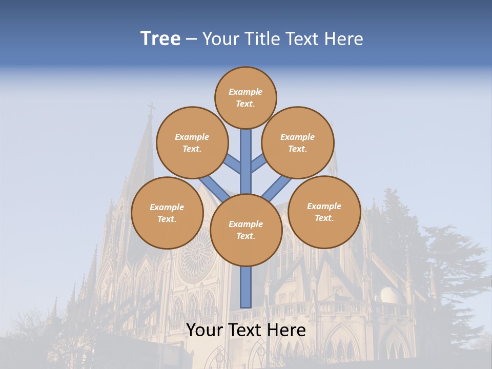 Green Gothic Landscape PowerPoint Template