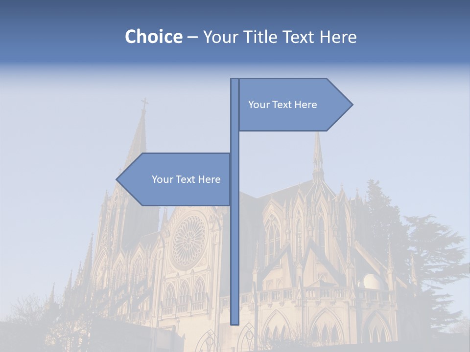 Green Gothic Landscape PowerPoint Template
