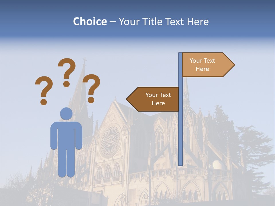 Green Gothic Landscape PowerPoint Template
