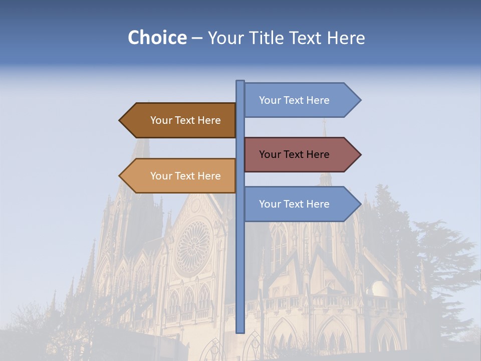 Green Gothic Landscape PowerPoint Template