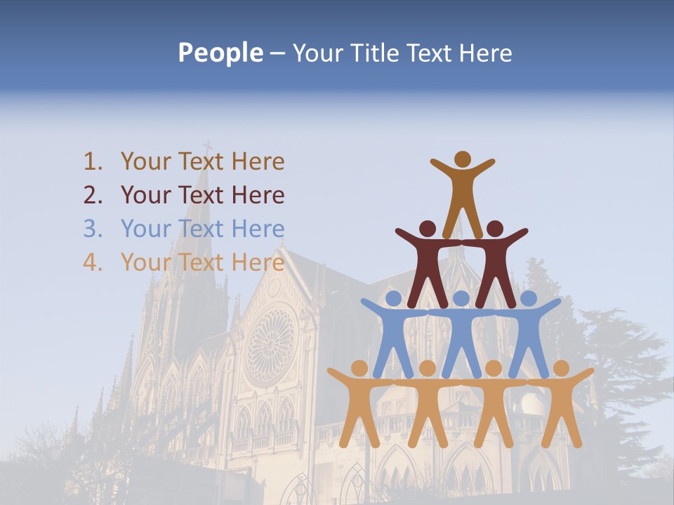 Green Gothic Landscape PowerPoint Template