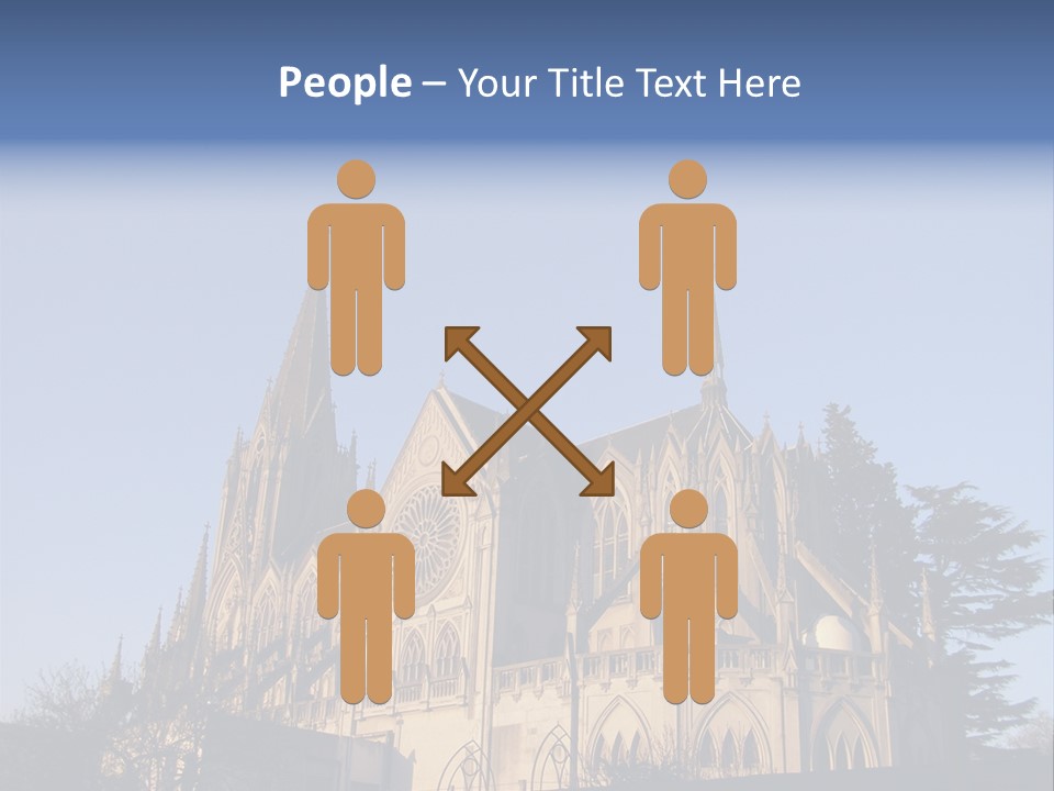 Green Gothic Landscape PowerPoint Template