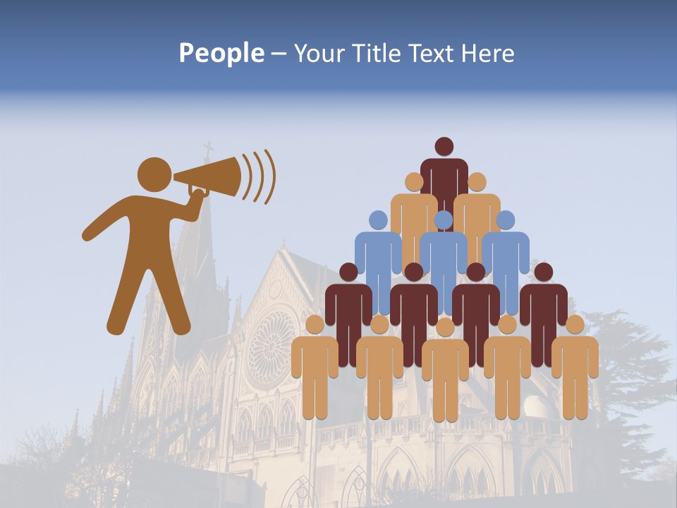 Green Gothic Landscape PowerPoint Template